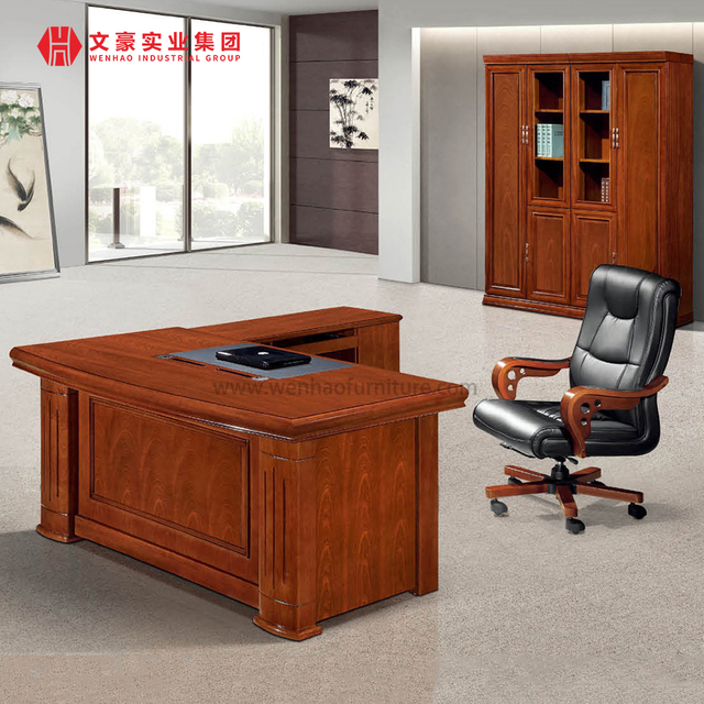 Mesa de chapa con acabado, mesa ejecutiva, muebles de oficina, escritorio ejecutivo, mesa de oficina para el personal, a la venta
