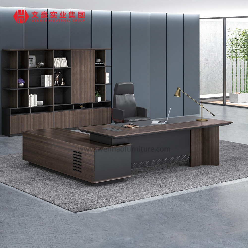 Mesa de oficina CEO Boss Manager, escritorio ejecutivo moderno, mesa de oficina
