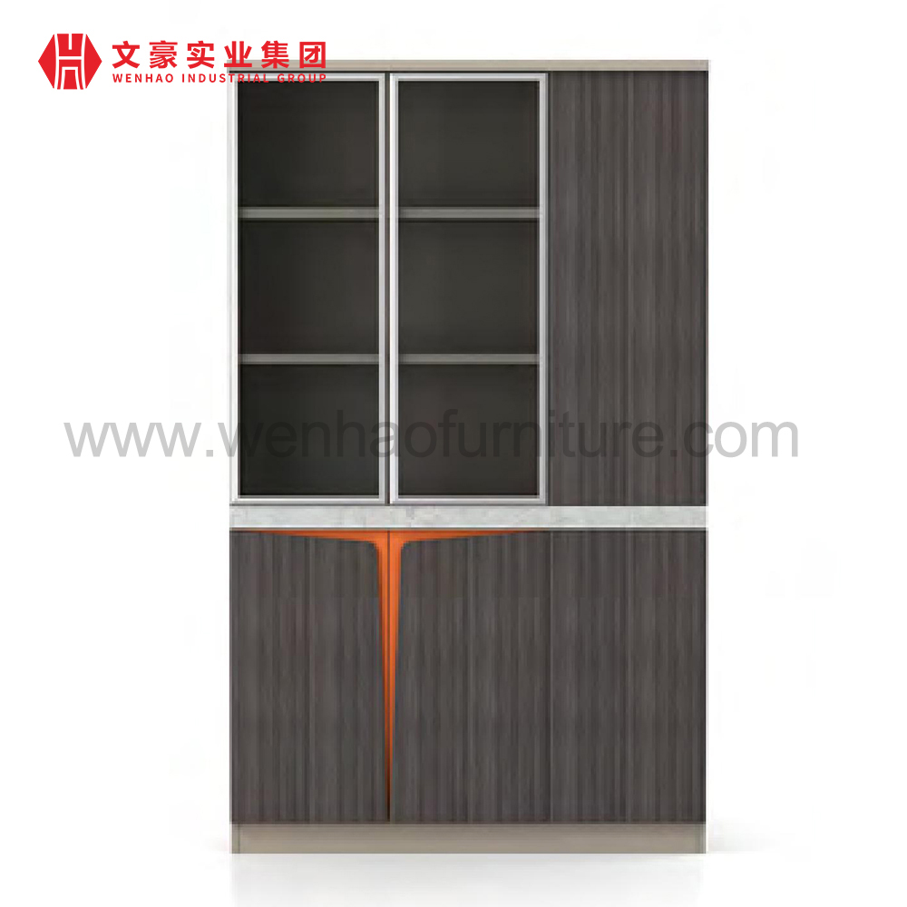 Gabinetes de oficina de madera con compartimento de estante abierto, diseños de armario de madera, archivador ejecutivo, estantería de dormitorio