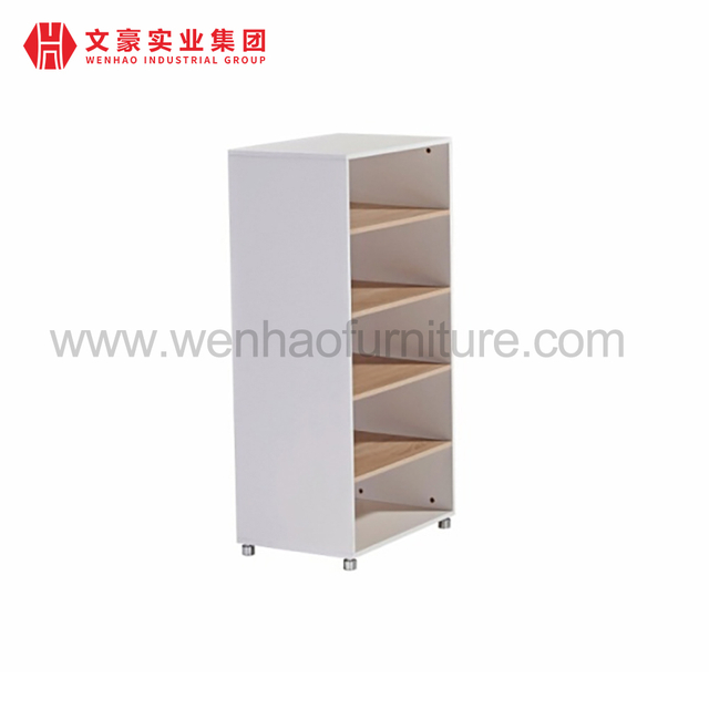 Nuevo gabinete de oficina de madera moderno, gabinete de almacenamiento de diseño a la moda con puertas de vidrio, modelo de muebles de oficina