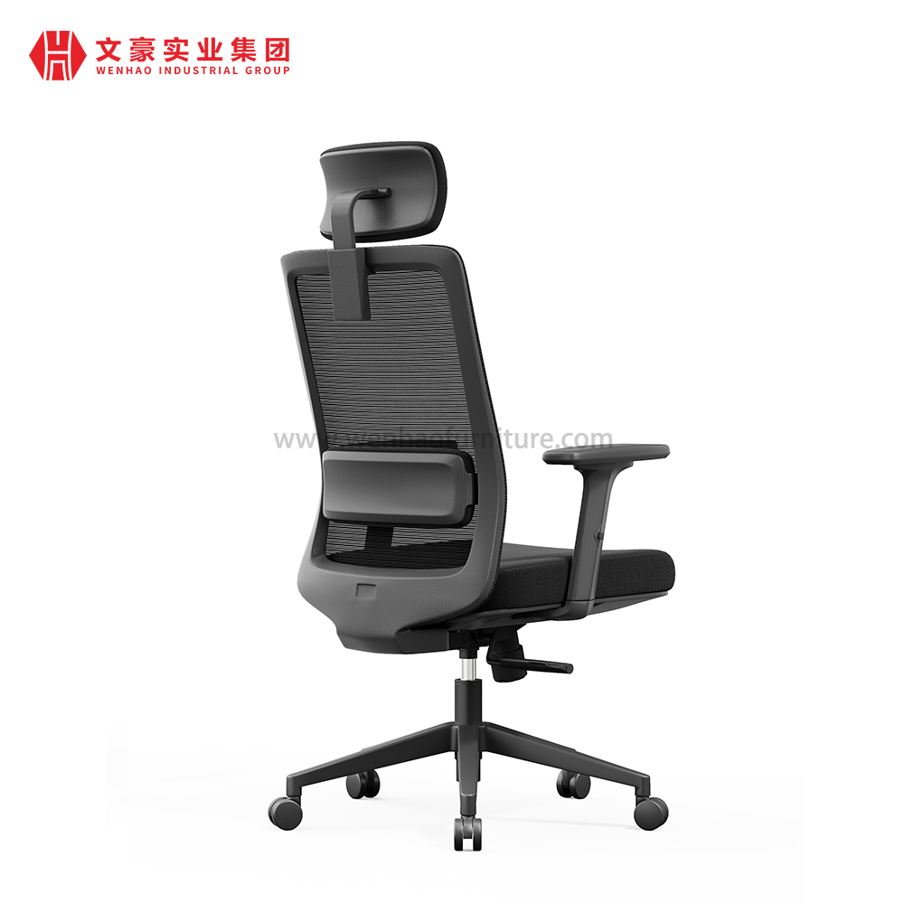Mobiliario de oficina Foshan, silla de oficina ergonómica moderna de malla, sillas giratorias ejecutivas cómodas con respaldo alto para oficina