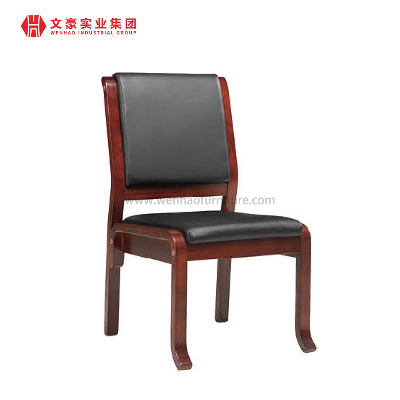 Silla de oficina ejecutiva con marco de madera, sala de reuniones, silla de oficina