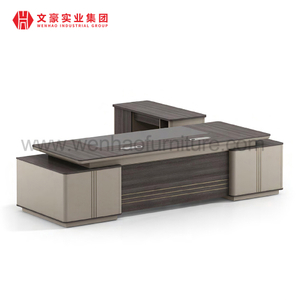 Diseño en forma de L, muebles de escritorio para gerente de oficina, escritorio para CEO, mesa de ordenador, escritorio de oficina, estación de trabajo ejecutiva, muebles de oficina