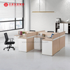 Centro de llamadas modular del cubículo de la partición de la oficina 2 4 puesto de trabajo de los muebles de oficinas del escritorio de 6 personas