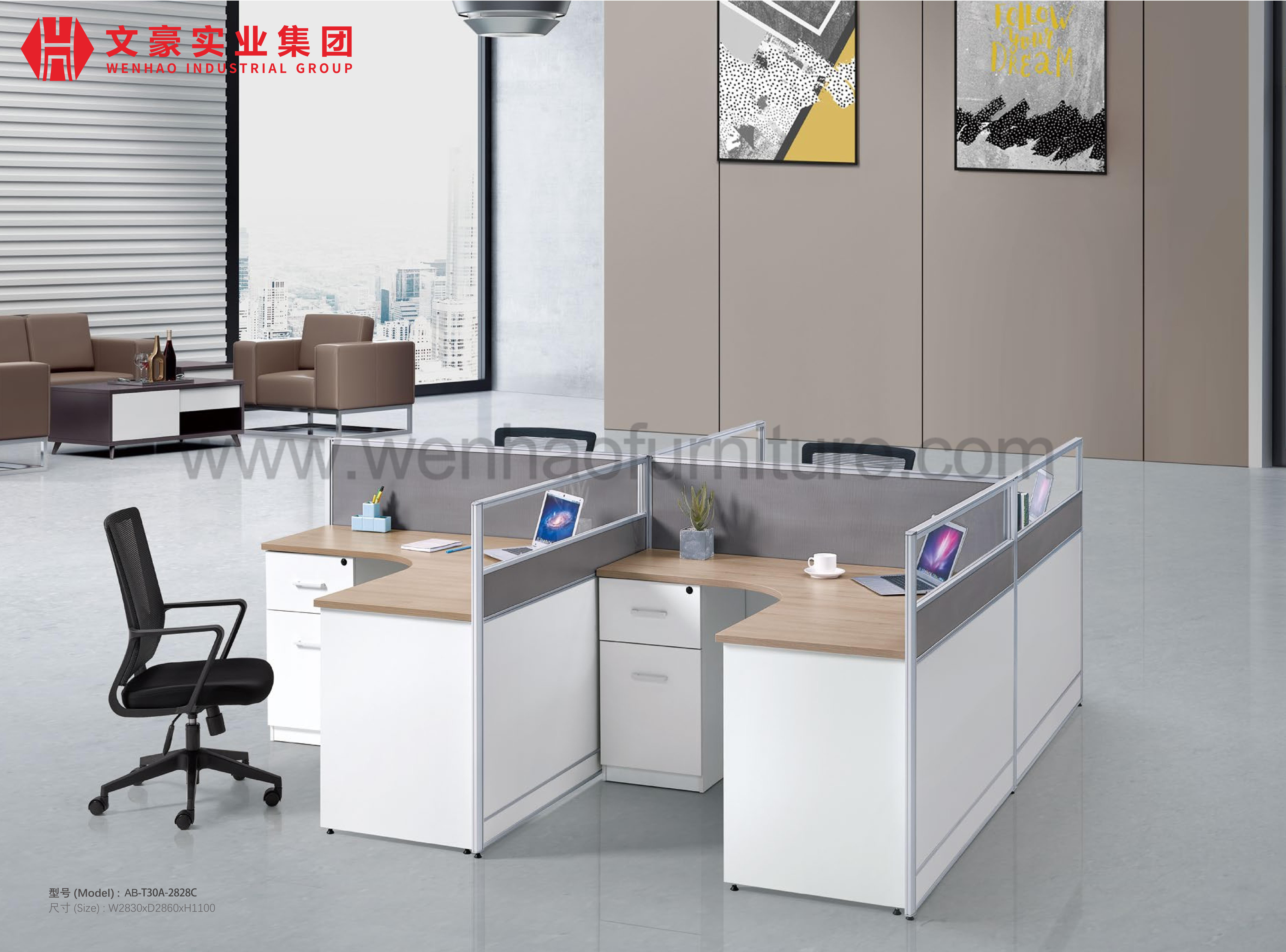 Altura Calidad Diseño de interiores Escritura Mesa de computadora Cubículos de centro de llamadas desmontables Partición de estación de trabajo de oficina