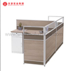 Cubículo de oficina con diseño de cubículo modular directo de fábrica de 4 asientos para estación de trabajo de oficina para 4 personas