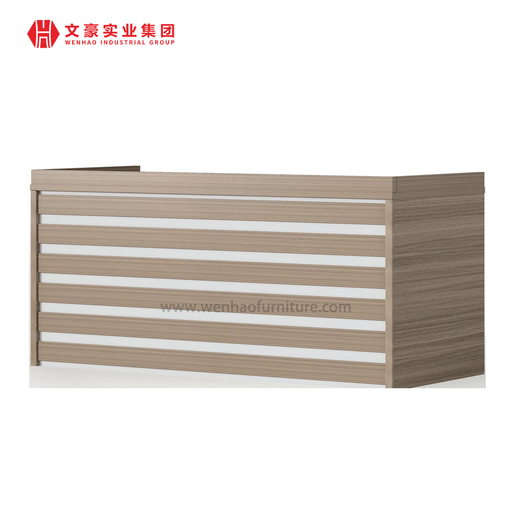 Escritorio de la tabla de recepción del vestíbulo del mostrador del mostrador de los muebles de oficinas comerciales del logotipo del ODM del OEM