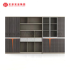 Gabinetes de oficina de madera con compartimento de estante abierto, diseños de armario de madera, archivador ejecutivo, estantería de dormitorio