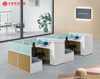 Fábrica de estaciones de trabajo en China Pantalla de trabajo Proveedores de China para mesa de oficina Mobiliario de oficina de partición moderna