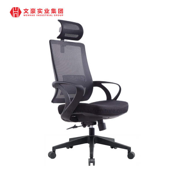 El mejor fabricante de sillas de escritorio tapizadas con silla de oficina ajustable ergonómica de malla en China