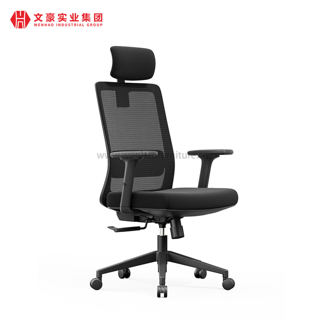 Mobiliario de oficina Foshan, silla de oficina ergonómica moderna de malla, sillas giratorias ejecutivas cómodas con respaldo alto para oficina