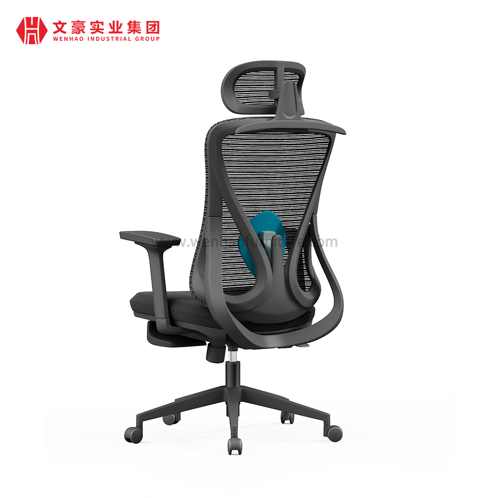 Mobiliario de oficina Foshan, silla de oficina ergonómica moderna de malla, sillas ejecutivas giratorias con respaldo alto para oficina