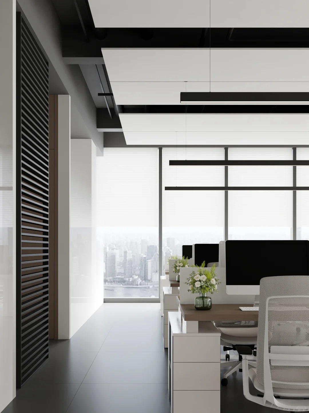 Conjunto de muebles de oficina