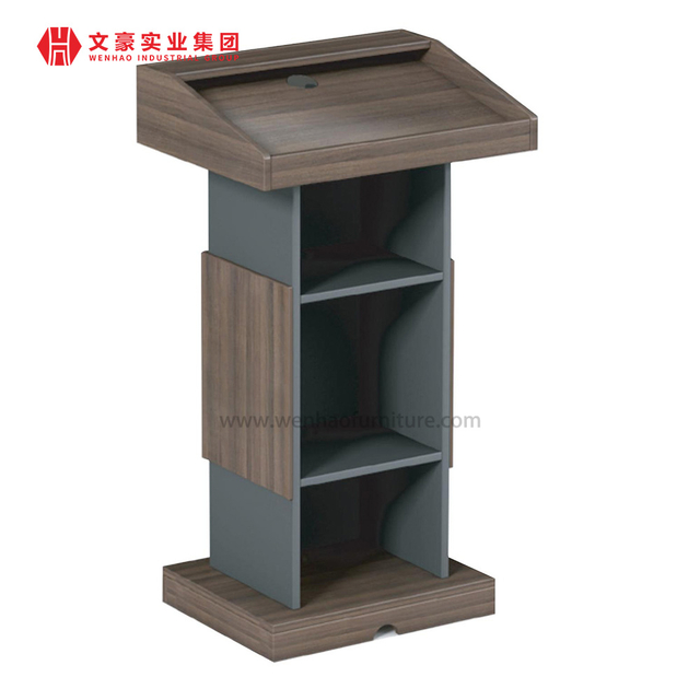 Muebles de oficina Rostrum de madera para orador, podio de iglesia de madera, soporte para sala de conferencias, podio de conferencias