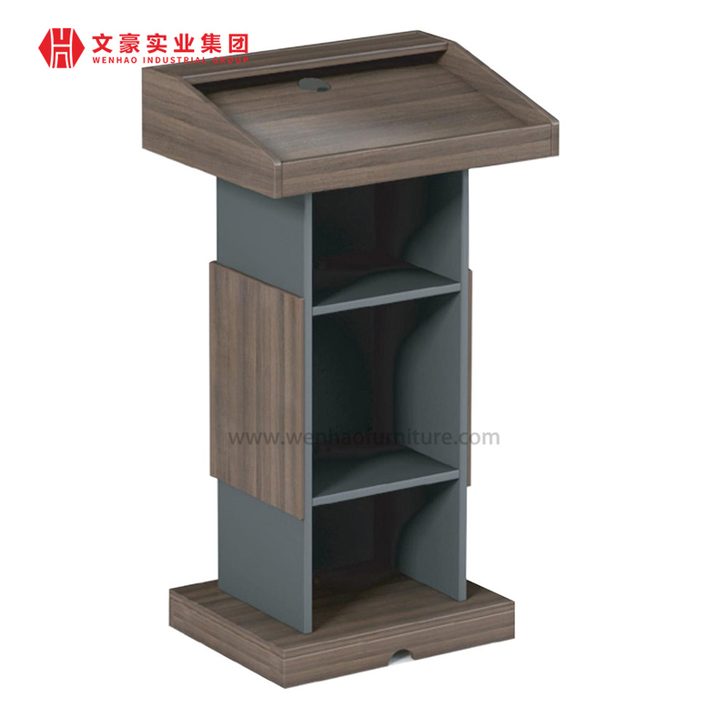 Muebles de oficina Rostrum de madera para orador, podio de iglesia de madera, soporte para sala de conferencias, podio de conferencias