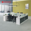 Estaciones de trabajo Oficina Muebles de mesa de oficina para 4 personas Cubículos de 4 plazas Escritorios y estaciones de trabajo de oficina