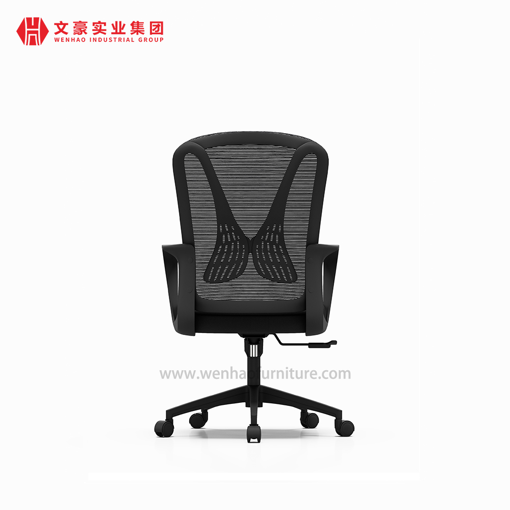 Proveedor de sillas de escritorio giratorias tapizadas con silla de oficina negra asequible en China