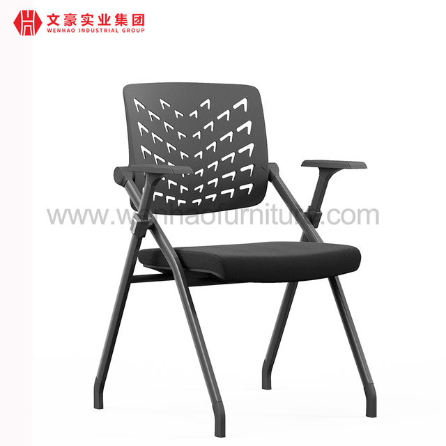 Silla de entrenamiento con marco de acero, escritorio apilable, sillas, muebles de oficina