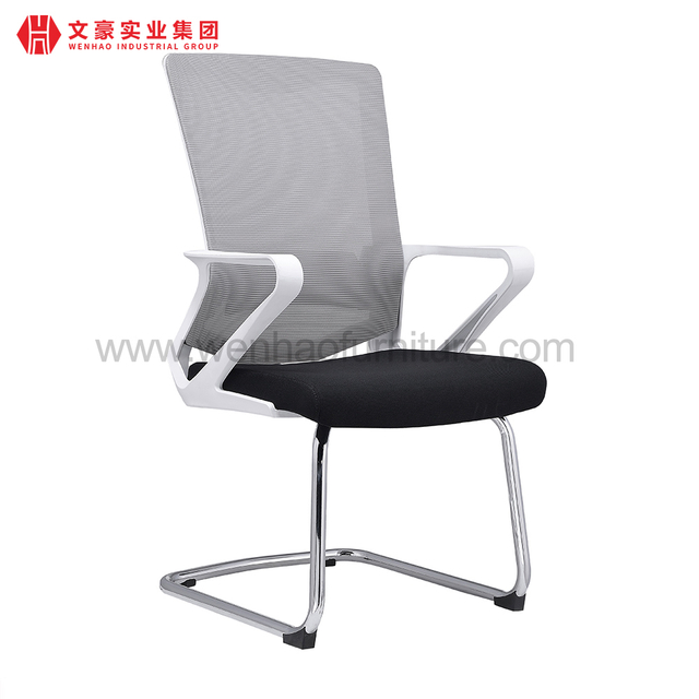 Silla moderna de oficina de conferencias de malla con fabricante de sillas de escritorio tapizadas con marco de acero en China