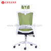 Silla ergonómica de oficina de malla trasera alta verde con sillas de escritorio tapizadas giratorias con reposacabezas