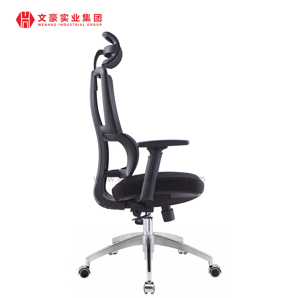 Silla de oficina ergonómica con respaldo alto y malla completa de fábrica de China, silla ejecutiva y giratoria con reposacabezas ajustable