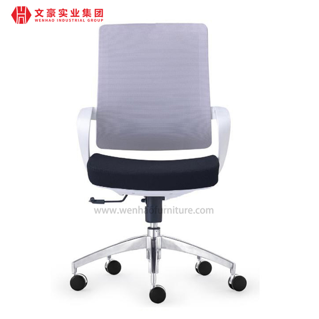 Silla ergonómica de la oficina del eslabón giratorio de la malla de las sillas de escritorio de oficina de Seat ancho de la reunión del visitante de la rueda
