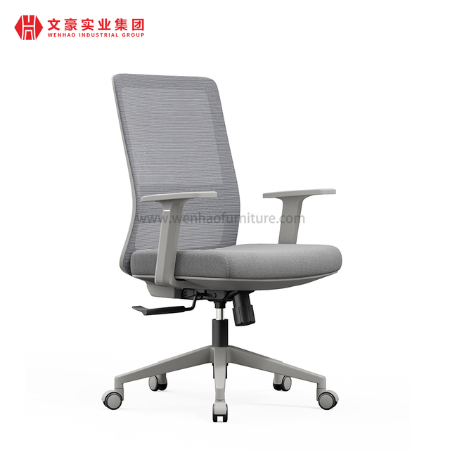 Mobiliario de oficina Foshan, silla de oficina ergonómica moderna de malla, sillas giratorias ejecutivas cómodas con respaldo alto