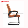 Silla de oficina de conferencia de cuero moderna Sillas tapizadas naranja para invitados