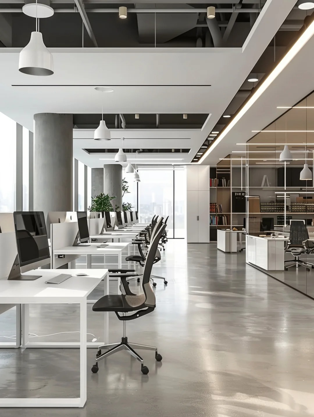 escritorio de oficina ejecutiva