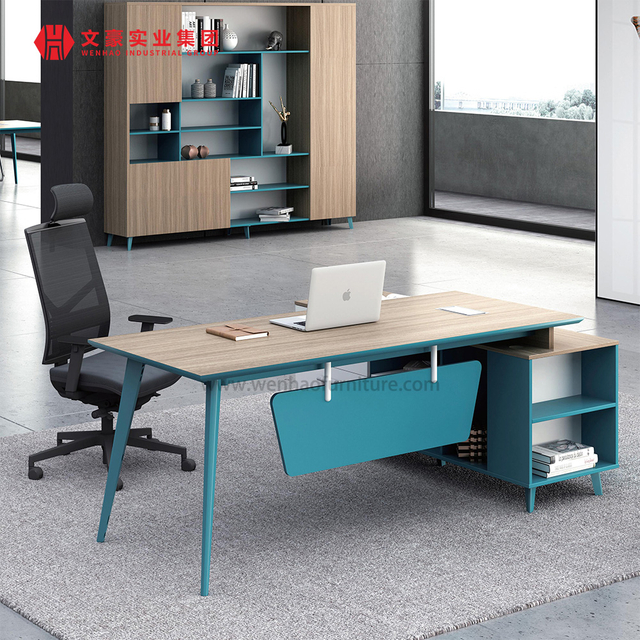 Escritorio moderno Boss en forma de L, nueva mesa ejecutiva de muebles de oficina