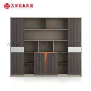 Gabinetes de oficina de madera con compartimento de estante abierto, diseños de armario de madera, archivador ejecutivo, estantería de dormitorio