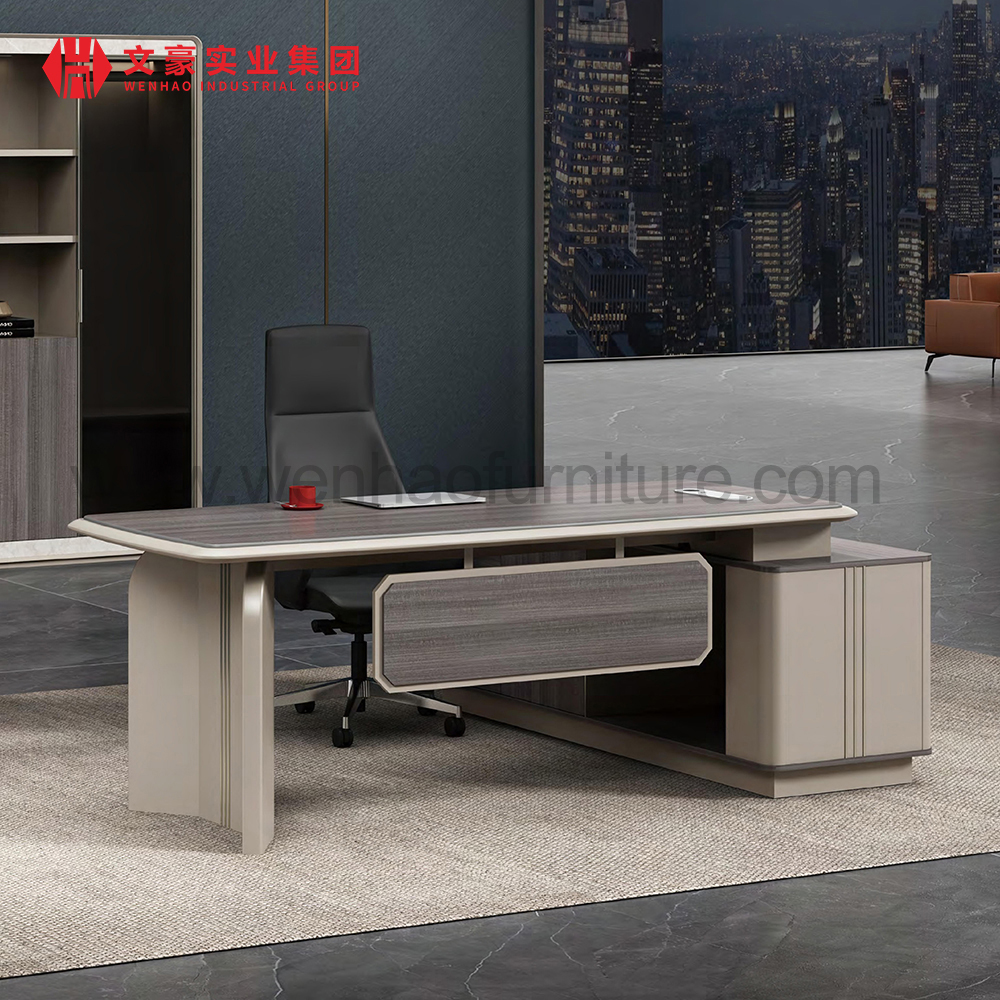 Proveedores chinos CEO Mesa de oficina moderna Boss Escritorio ejecutivo Oficina Computadora Forma L Escritorio