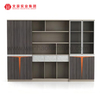 Archivador de madera de los muebles de oficinas del diseño moderno con el estante para libros del archivador del almacenamiento de la puerta de cristal