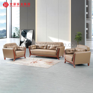 Sofás de cuero contemporáneos para oficinas Fabricación de sofás ejecutivos Muebles de oficina