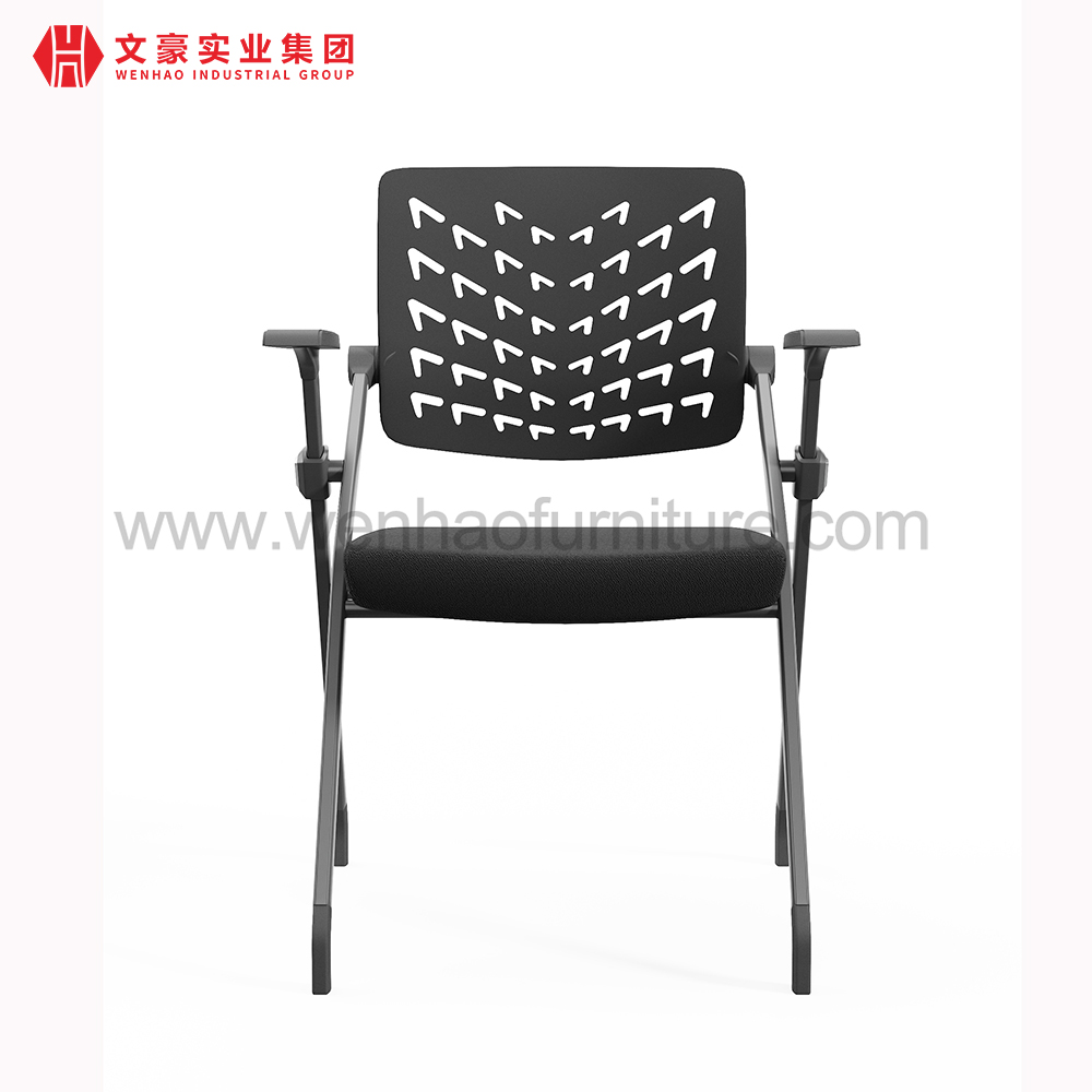 Silla de entrenamiento con marco de acero, escritorio apilable, sillas, muebles de oficina