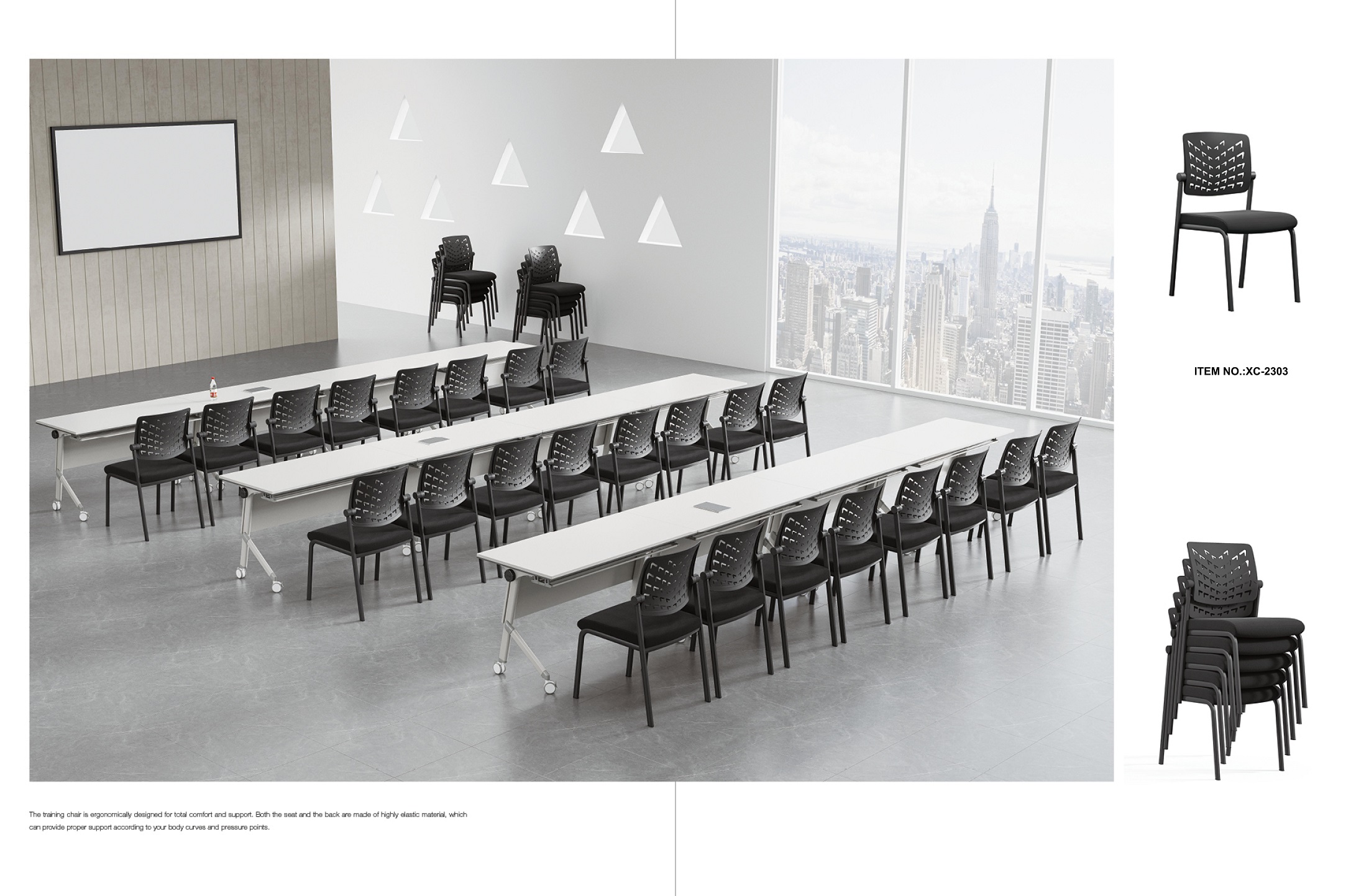 silla de entrenamiento plegable