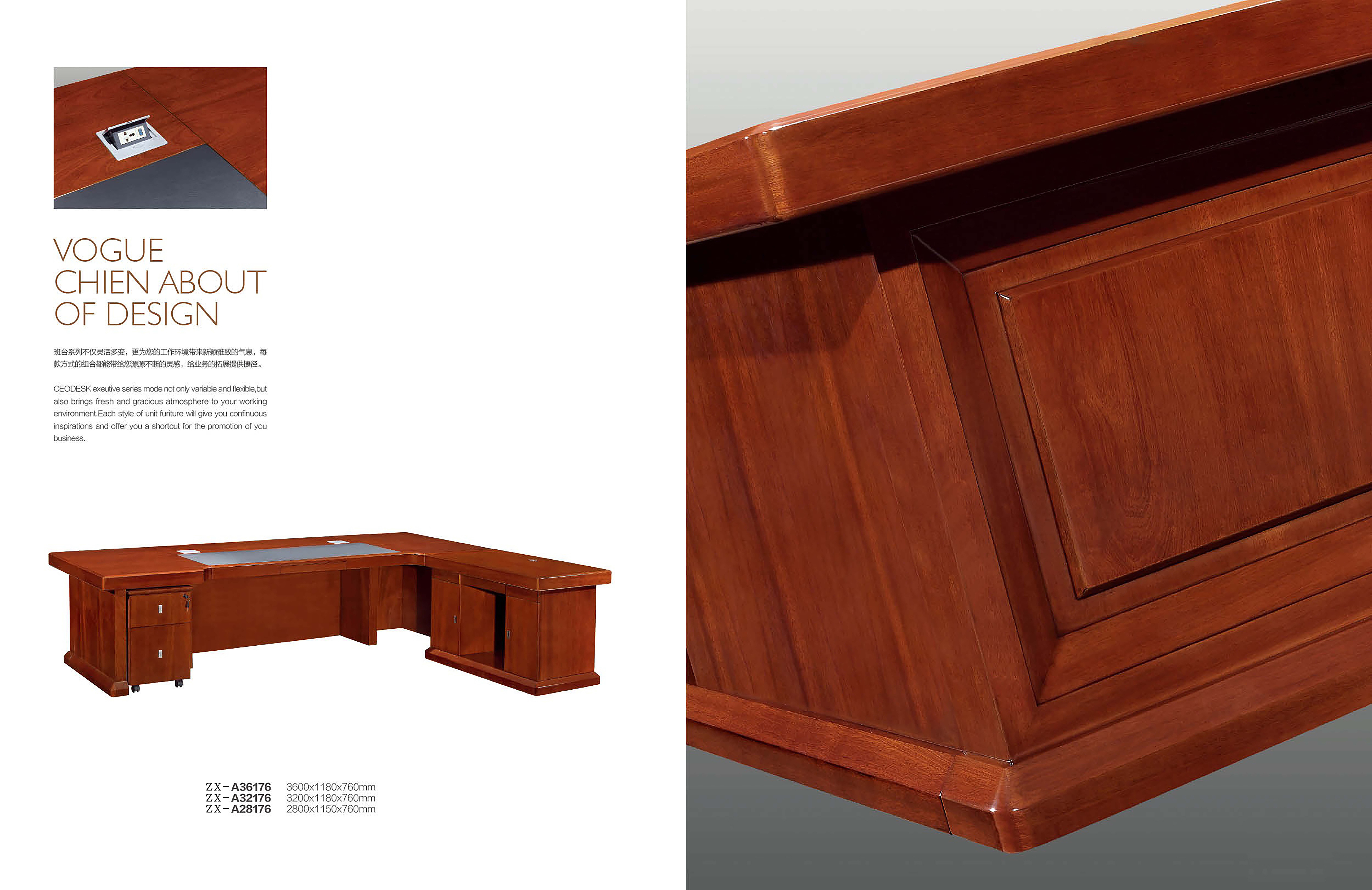 mesa de muebles de oficina moderna