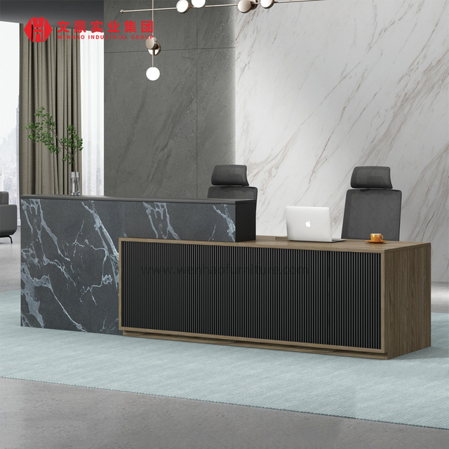 Mostrador de recepción delantero del hotel de la empresa simple de muebles al por mayor para el vestíbulo