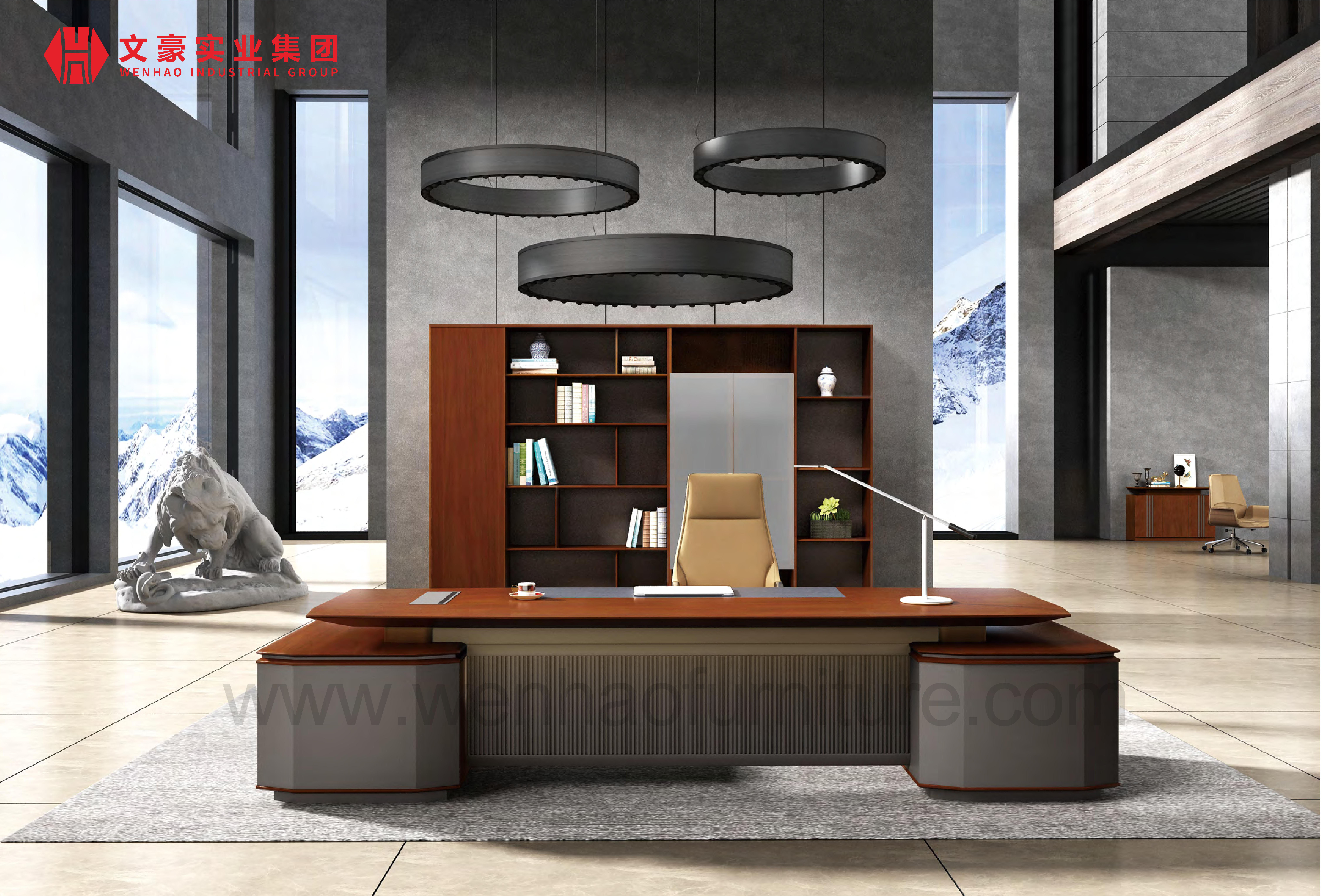 Conjunto de muebles de oficina de lujo, mesa de gerente, precio, mesa de oficina de diseño tradicional
