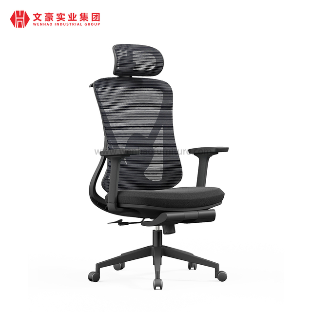Mobiliario de oficina Foshan, silla de oficina ergonómica moderna de malla, sillas ejecutivas giratorias con respaldo alto para oficina