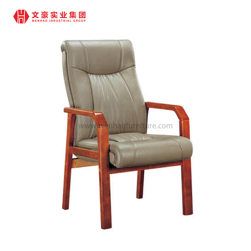 Muebles modernos, simples, concisos, fáciles de mover, silla de cuero para reuniones