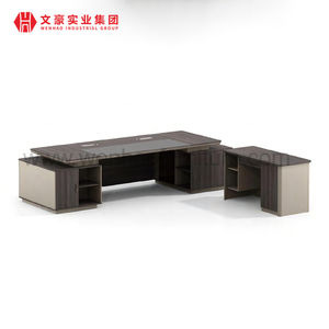 Mesa de trabajo de diseño moderno de alta calidad, escritorio de oficina ejecutivo con gabinete, muebles de oficina 