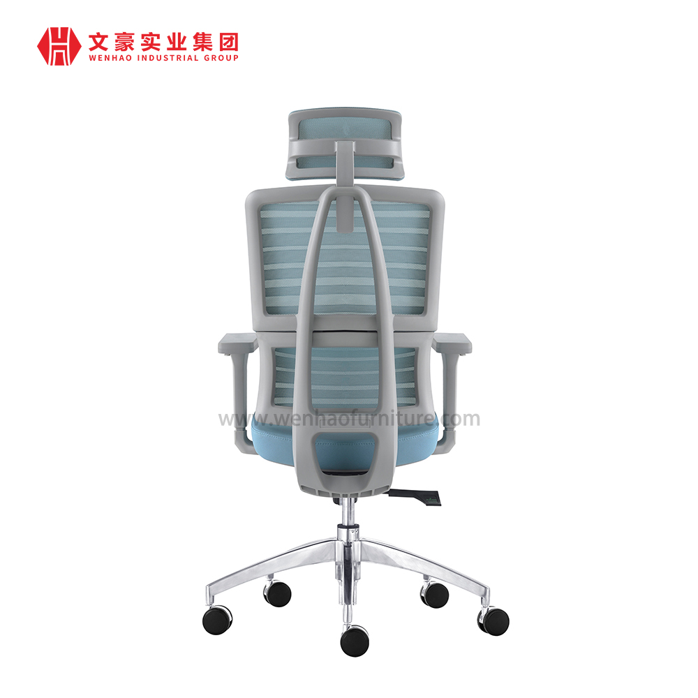 Silla azul ergonómica de la oficina de la tela de malla/sillas giratorias modernas de los muebles de oficinas del ordenador