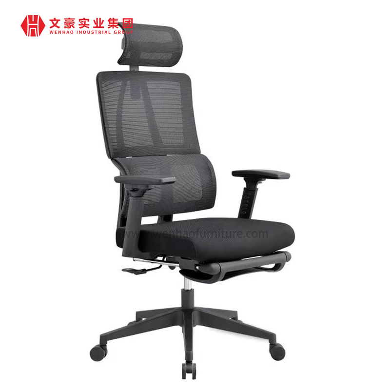Fabricante de muebles comerciales 3D Silla de malla ajustable Silla ergonómica de oficina con respaldo alto