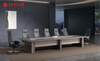 Muebles de oficina Escritorio Escritorios ejecutivos de alta tecnología Boss L Shaped Manager CEO Escritorio de oficina Conjunto de muebles de oficina ejecutivos personalizados