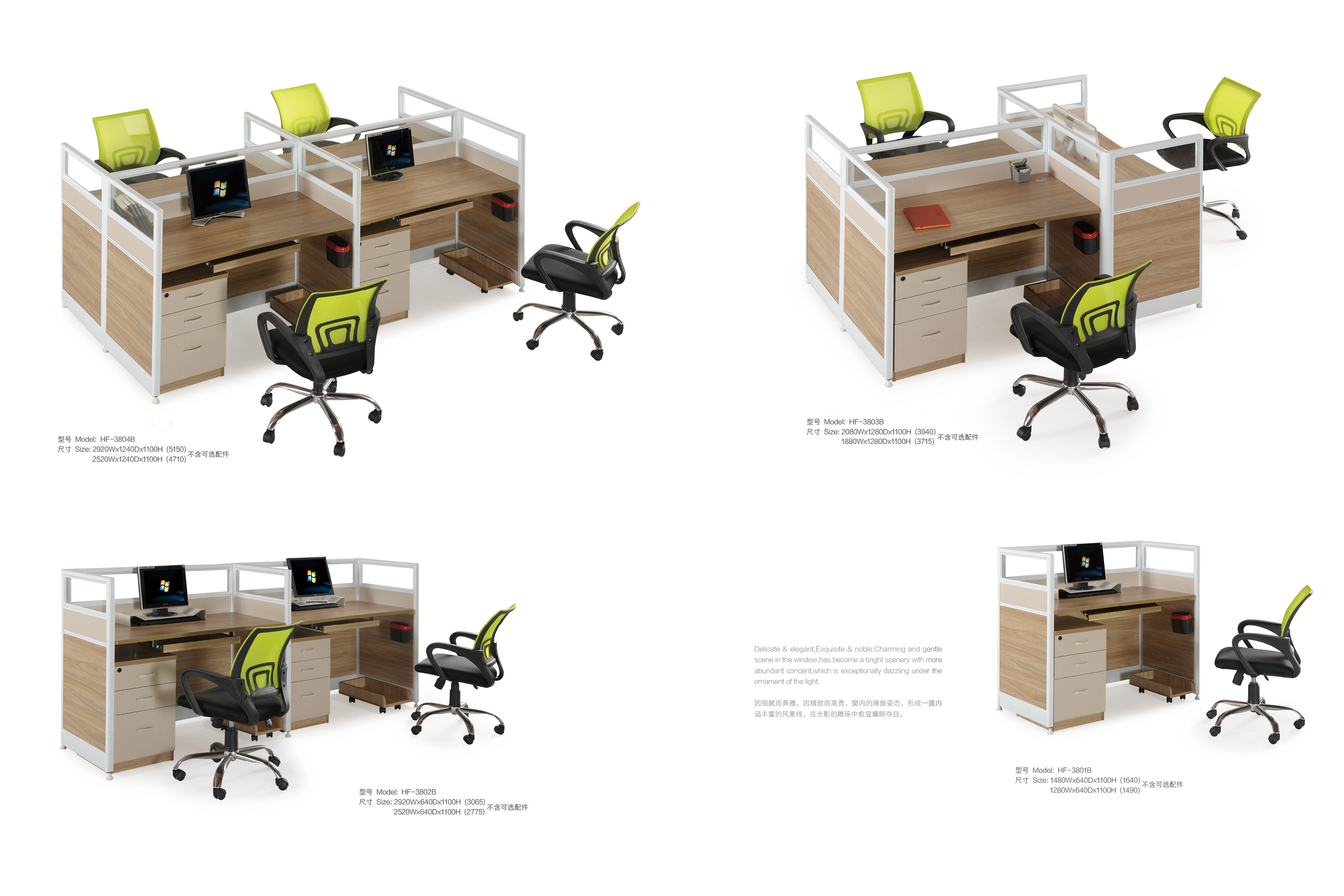 mesa de oficina para 3 personas