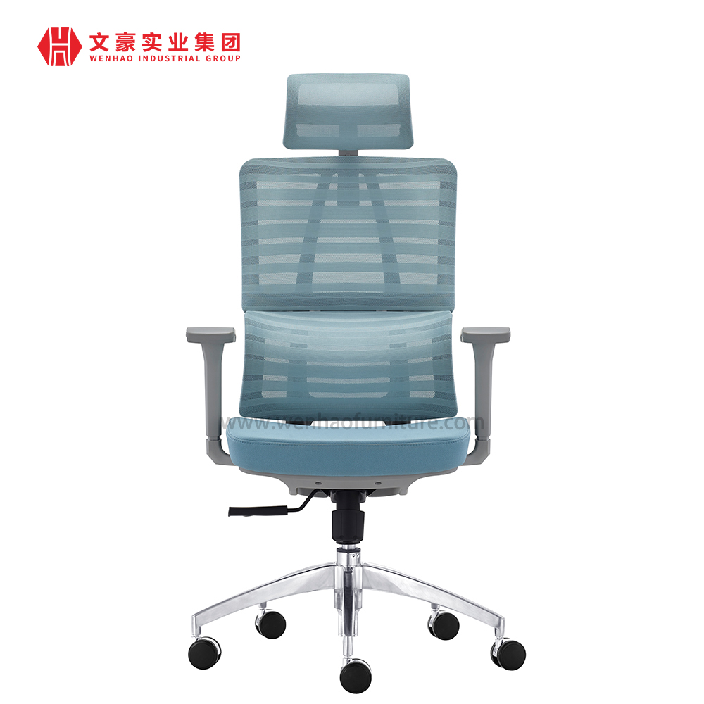 Silla azul ergonómica de la oficina de la tela de malla/sillas giratorias modernas de los muebles de oficinas del ordenador