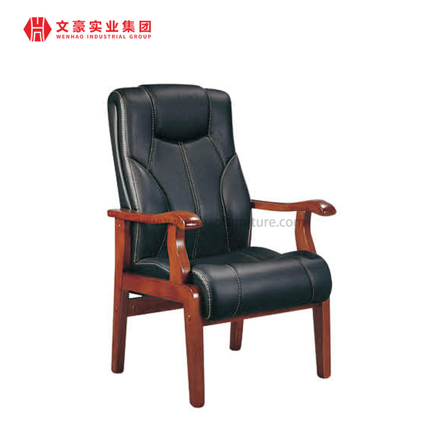Sillas de conferencia Precio de fábrica Sillas de conferencia de madera maciza con 4 patas