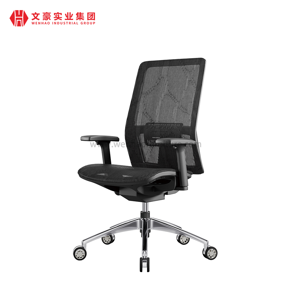 Suministro de sillas giratorias de oficina ergonómicas de malla gris de alta gama en China