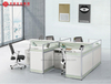 Estación de trabajo modular moderna de muebles de oficina del fabricante de China, escritorio de estación de trabajo de oficina de 2, 4 y 6 plazas para 4 personas